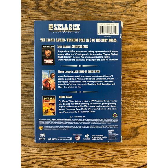 Tom Selleck Western Movie 3-Film DVD Collection Set Pre-Owned - Picture 5 of 5